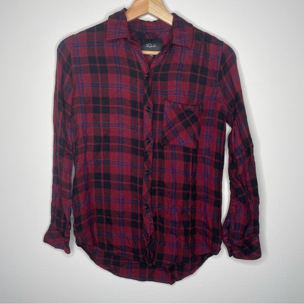 Rails | Hunter Plaid Button-Down Shirt - Picture 3 of 6